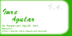 imre agular business card